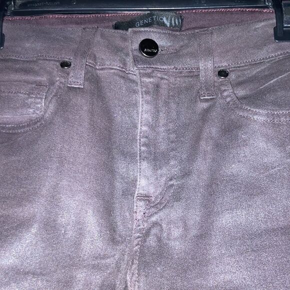 GENETIC Stem Mid Rise Skinny Jeans in Black Licorice - Picture 4 of 7